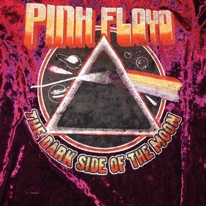 Pink Floyd red velvet band T-shirt